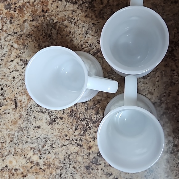 Vintage Federal milk glass steins set of 3 - Picture 3 of 3